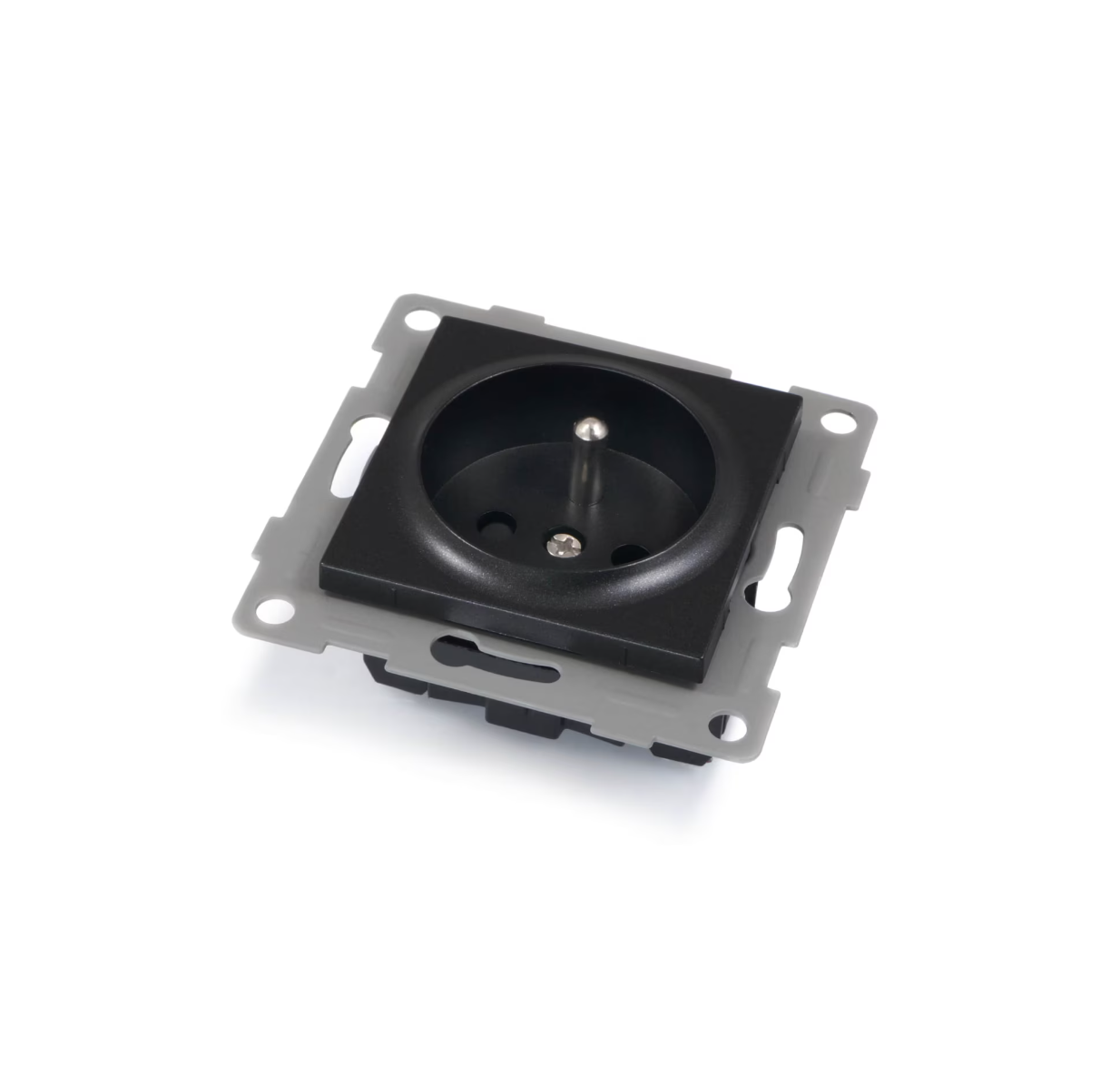 Priza cu impamantare, Zola®, ZSP, 110-250 V, 16A, IP20, 7.3x7.3 cm, fara rama, negru Priza cu impamantare, Zola®, ZSP, 110-250 V, 16A, IP20, 7.3x7.3 cm, fara rama, negru